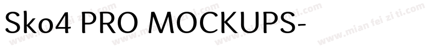 Sko4 PRO MOCKUPS字体转换